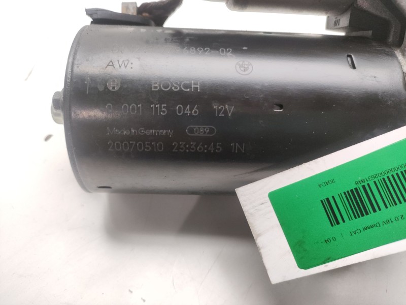 Recambio de motor arranque para bmw serie 3 berlina (e90) 2.0 16v diesel cat referencia OEM IAM 0001115046  