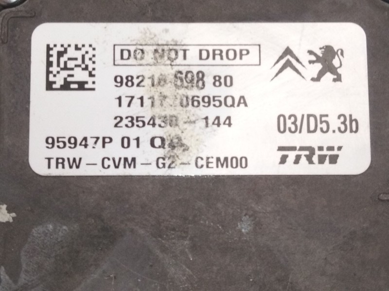 Recambio de camara delantera para peugeot 5008 ii (mc_, mj_, mr_, m4_) 1.6 bluehdi 120 referencia OEM IAM 9821669880  