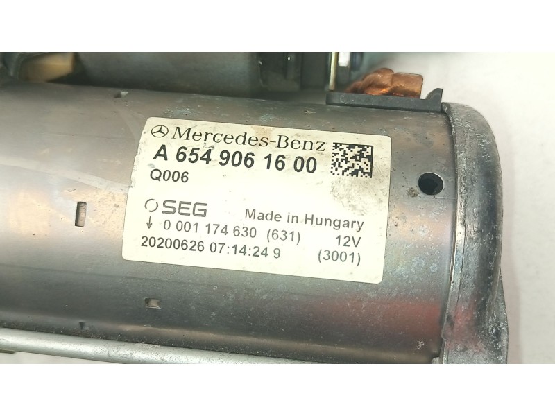 Recambio de motor arranque para mercedes-benz gle (v167) gle 300 d 4-matic (167.119) referencia OEM IAM A6549061600  