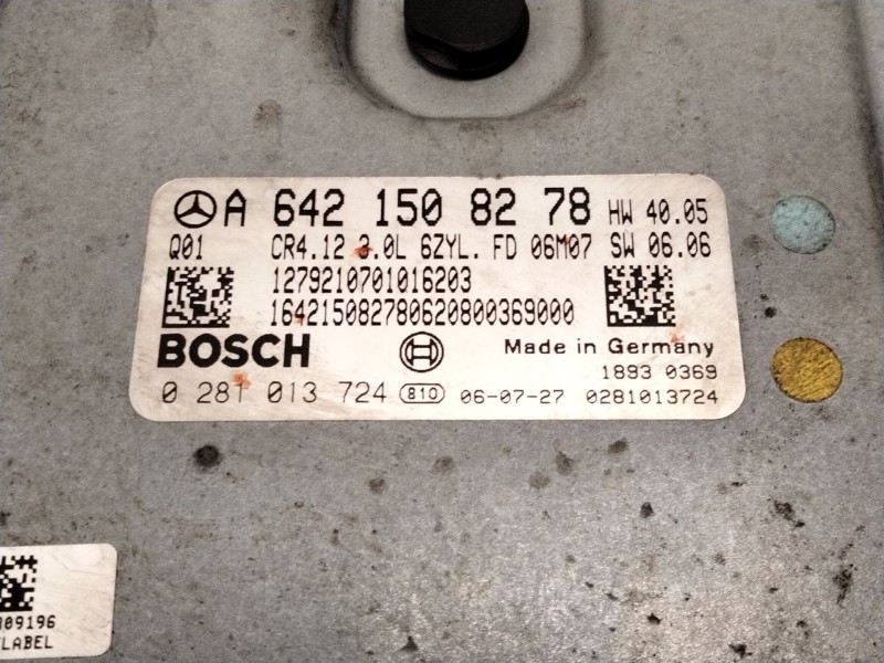 Recambio de centralita motor uce para mercedes-benz sprinter 3,5-t furgoneta (b906) 314 cdi (906.631, 906.633, 906.635, 906.637)