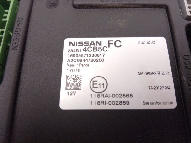 Recambio de centralita comfort para nissan pulsar hatchback (c13) 1.2 dig-t referencia OEM IAM 284B14CB5C  