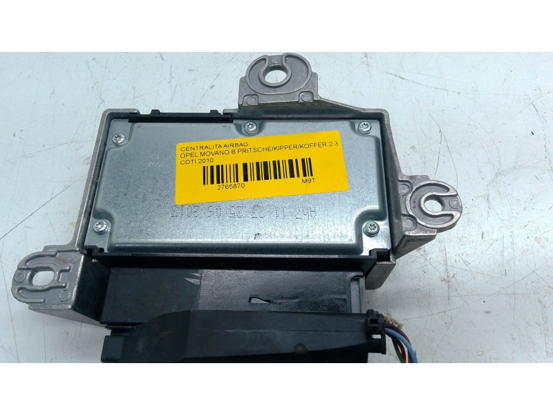 Recambio de centralita airbag para opel movano b pritsche/kipper/koffer 2.3 cdti referencia OEM IAM 8200942209A  