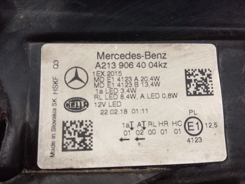 Recambio de faro derecho para mercedes-benz clase e (w213) e 220 d (213.004) referencia OEM IAM   