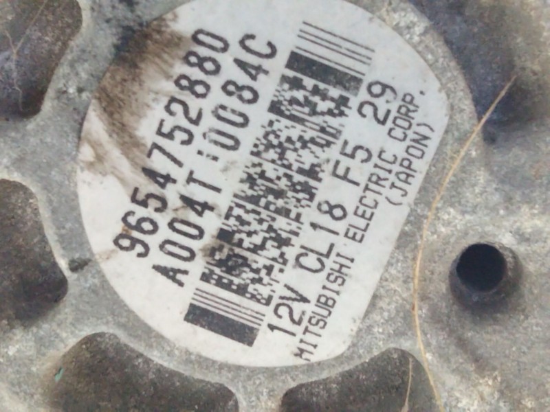 Recambio de alternador para citroën c4 picasso 2.0 16v cat (rft / xu10j4d) referencia OEM IAM 9654752880  