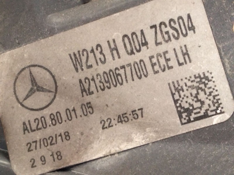 Recambio de piloto trasero izquierdo para mercedes-benz clase e (w213) e 220 d (213.004) referencia OEM IAM A2139067700  