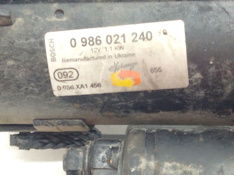 Recambio de motor arranque para opel corsa d 1.3 16v cdti cat (z 13 dth / l4i) referencia OEM IAM 0986021240  