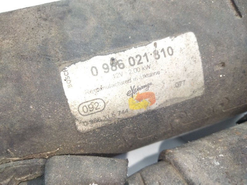 Recambio de motor arranque para citroën jumper iii furgoneta 2.2 hdi 130 referencia OEM IAM 0986021310  