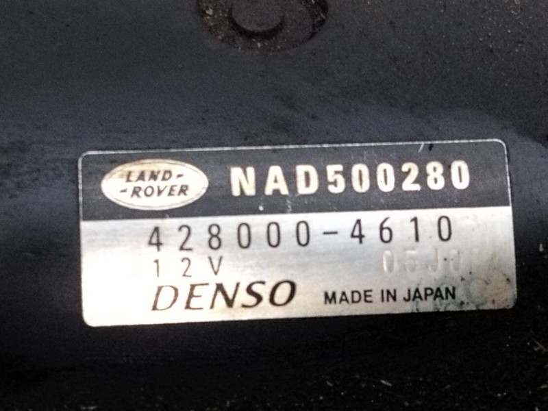 Recambio de motor arranque para land rover discovery v6 td hse referencia OEM IAM 4280004610  