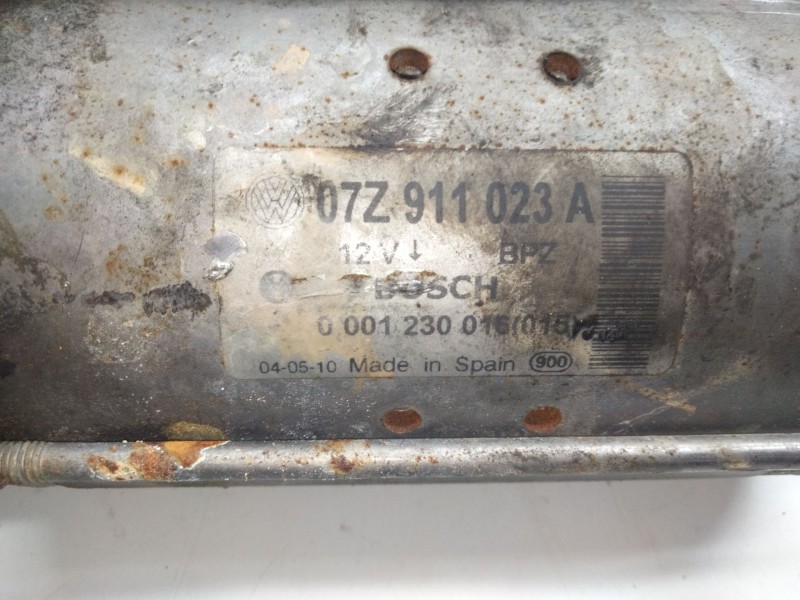 Recambio de motor arranque para volkswagen touareg (7la) tdi v10 referencia OEM IAM 07Z911023A  