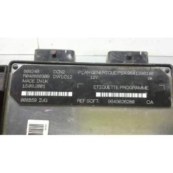 Recambio de centralita motor uce para peugeot 206 berlina xt referencia OEM IAM 9641390180 9645626280 80924B
