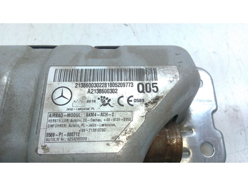Recambio de airbag de rodilla delantero izquierdo para mercedes-benz clase e (w213) e 220 d (213.004) referencia OEM IAM A213860