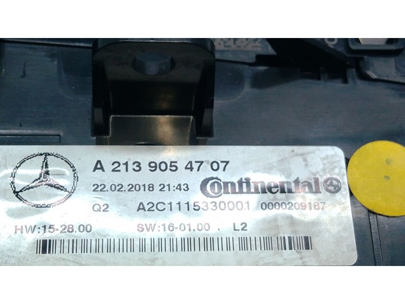 Recambio de mando climatizador para mercedes-benz clase e (w213) e 220 d (213.004) referencia OEM IAM A2139054707  