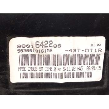 Recambio de cuadro instrumentos para citroën berlingo multispace (b9) 1.6 hdi 90 referencia OEM IAM 9801642280  