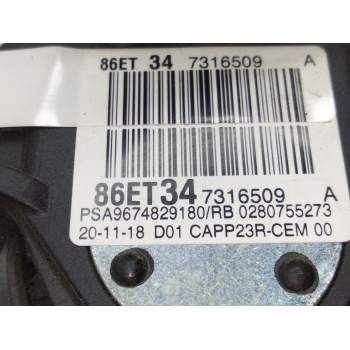Recambio de pedal acelerador para citroën ds 7 ds 7 crossback buehdi referencia OEM IAM 9674829180  