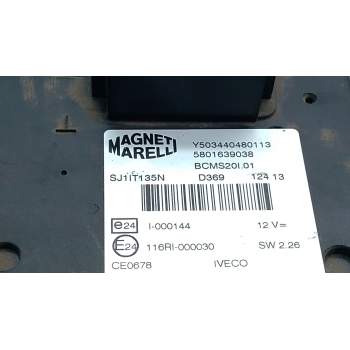Recambio de caja fusibles para iveco daily v furgoneta 29s13, 29l13, 35c13, 35s13, 40c13, 40s13 referencia OEM IAM 5801639038  
