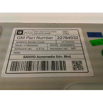 Recambio de sistema navegacion gps para opel insignia berlina sport 4x4 referencia OEM IAM GM22764032  