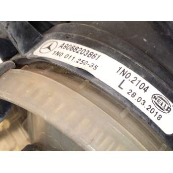 Recambio de faro antiniebla izquierdo para mercedes-benz sprinter 3-t furgoneta (b906) 214 cdi (906.611, 906.613) referencia OEM