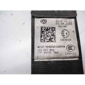 Recambio de cinturon seguridad trasero derecho para volkswagen scirocco (137) referencia OEM IAM 1KB857806  