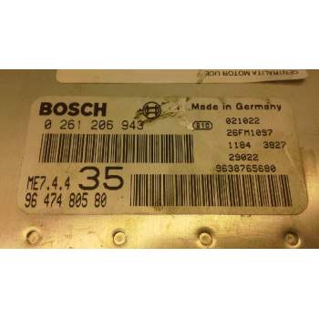 Recambio de centralita motor uce para peugeot 307 (s1) xs referencia OEM IAM 0261206943 9647480580 BOSCH