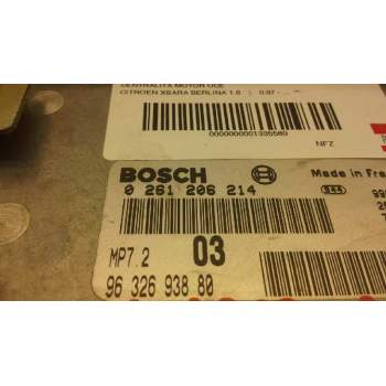 Recambio de centralita motor uce para citroën xsara berlina 1.6 referencia OEM IAM 0261206214 9632693880 26FM0657