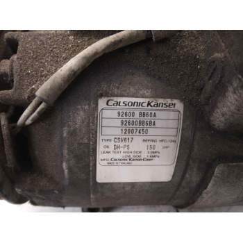 Recambio de compresor aire acondicionado para nissan qashqai+2 (jj10) acenta referencia OEM IAM 92600BB6BA  