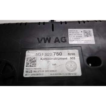 Recambio de cuadro instrumentos para volkswagen golf vii lim. sport by r-line bluemotion referencia OEM IAM 5G1920750  
