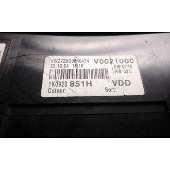 Recambio de cuadro instrumentos para volkswagen golf v berlina (1k1) trendline referencia OEM IAM 1K0920851H  
