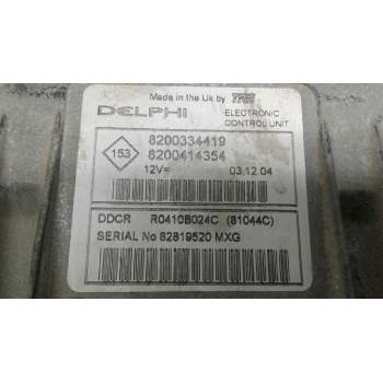 Recambio de centralita motor uce para renault scenic ii 1.5 dci diesel referencia OEM IAM 8200334419 8200414354 R0410B024C