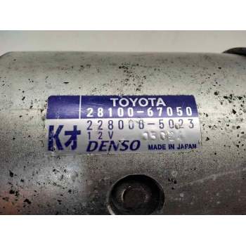 Recambio de motor arranque para toyota land cruiser (j12) 3.0 turbodiesel referencia OEM IAM 281006750 2280005023 
