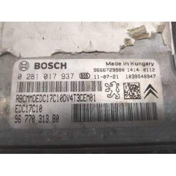 Recambio de centralita motor uce para peugeot 206+ básico referencia OEM IAM 9677031380 0281017937 EDC17C10