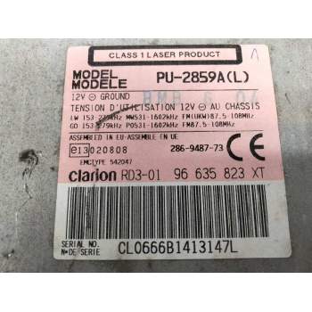 Recambio de sistema audio / radio cd para peugeot 206+ básico referencia OEM IAM 96653823XT  
