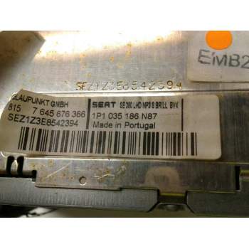 Recambio de sistema audio / radio cd para seat leon (1p1) stylance / style referencia OEM IAM W01P1035186 7645676366 SE360LHD
