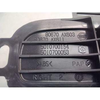 Recambio de maneta interior delantera derecha para nissan micra (k12e) acenta referencia OEM IAM 80670AX611  