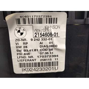 Recambio de cuadro instrumentos para bmw serie 1 berlina (e81/e87) 116d referencia OEM IAM 215460601  