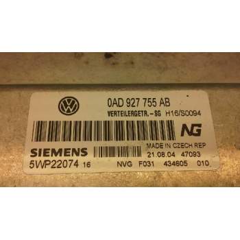 Recambio de centralita cambio automatico para volkswagen touareg (7la) tdi r5 referencia OEM IAM 0AD927755AB  