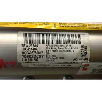 Recambio de airbag delantero derecho para volkswagen touareg (7la) tdi r5 referencia OEM IAM 7L0880202E  