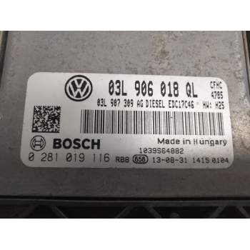 Recambio de centralita motor uce para skoda yeti referencia OEM IAM 03L906018QL - 0281019116  