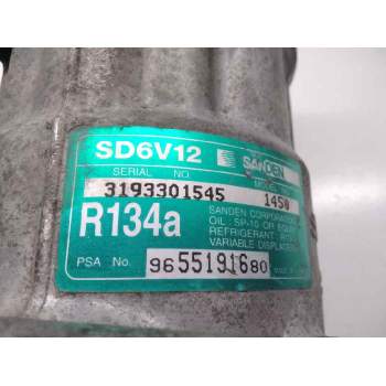 Recambio de compresor aire acondicionado para peugeot 1007 sport referencia OEM IAM 9655191680  