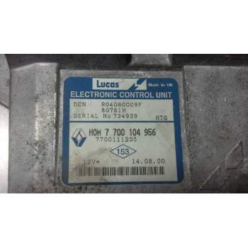 Recambio de centralita motor uce para renault clio ii fase i (b/cbo) 1.9 d alize referencia OEM IAM 7700104956 7700111205 R04080
