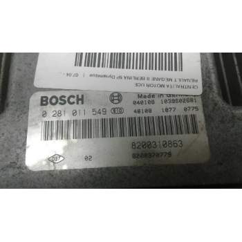 Recambio de centralita motor uce para renault scenic ii confort dynamique referencia OEM IAM 0281011549 8200310863 8200370779