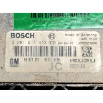 Recambio de centralita motor uce para opel astra h ber. 1.7 16v cdti referencia OEM IAM 98074154  