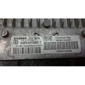 Recambio de centralita motor uce para citroën xsara berlina 2.0 hdi 66kw premier referencia OEM IAM 5WS40106ET SW9651942980 HW96