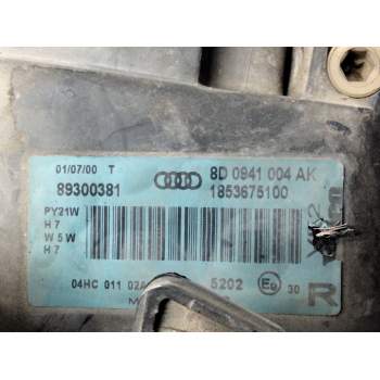 Recambio de faro derecho para audi a4 berlina (b5) 1.8 20v turbo referencia OEM IAM 8D0941004AK  