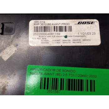 Recambio de amplificador de sonido para audi a4 avant (8e) 2.5 tdi (120kw) referencia OEM IAM 252290004081159  