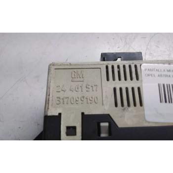 Recambio de pantalla multifuncion para opel astra g berlina sport referencia OEM IAM 24461517  