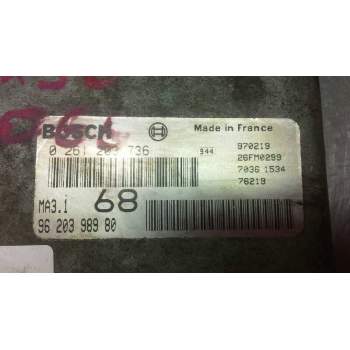 Recambio de centralita motor uce para citroën saxo 1.1 x referencia OEM IAM 0261203736 9620398980 26FM0299