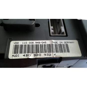 Recambio de cuadro instrumentos para audi a6 avant (4b5) 2.5 tdi quattro referencia OEM IAM 4B0919860NX  