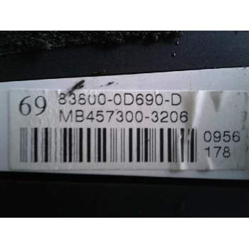 Recambio de cuadro instrumentos para toyota yaris (ksp9/scp9/nlp9) básico referencia OEM IAM 838000D690D  
