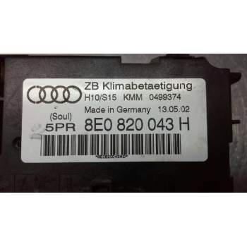 Recambio de mando climatizador para audi a4 berlina (8e) 1.8 t referencia OEM IAM 8E0820043H  