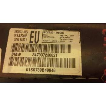 Recambio de airbag lateral derecho para bmw serie 3 touring (e46) 320d referencia OEM IAM 72127037230  